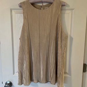 Gold Swing Tank Blouse